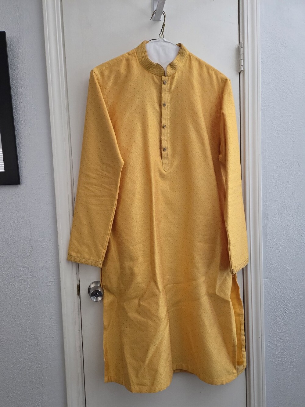 Yellow Long Sleeve Kurta Tunic